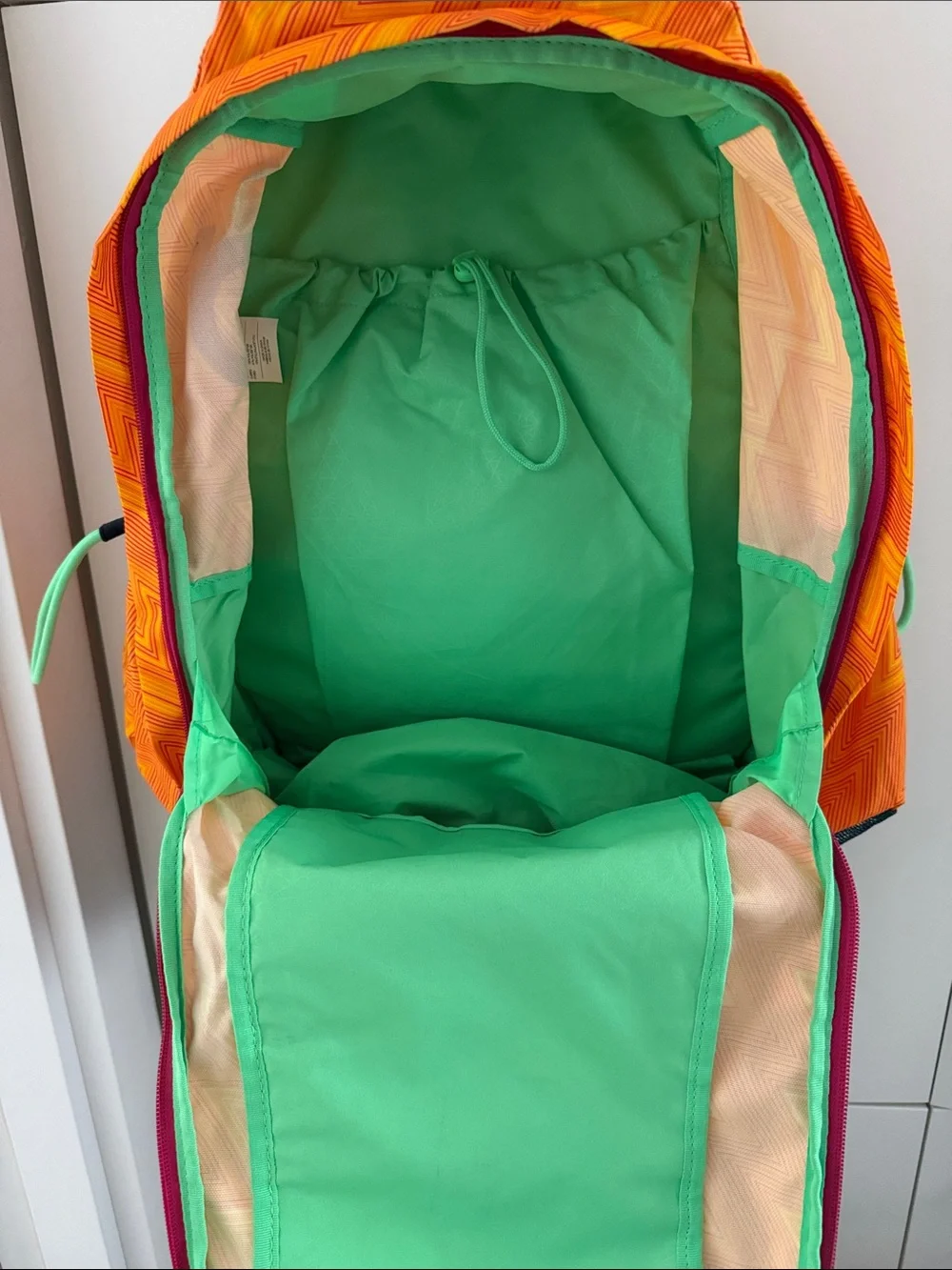 Nike Orange Backpack with Teal Accents